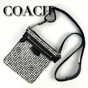 Coach Y2K Penelope Op Art Crossbody Bag — Black & White